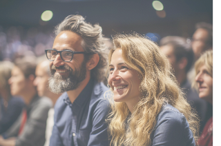 Image of man and woman for details of the Venue
